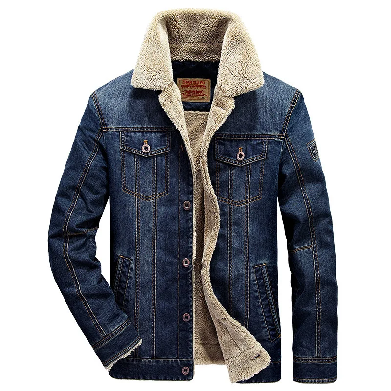 Men's 2022 Denim Jacket Men's Cotton Jacket Casual Plus-size Cashmere Jacket Men's Coat Streetwear  Denim Jacket