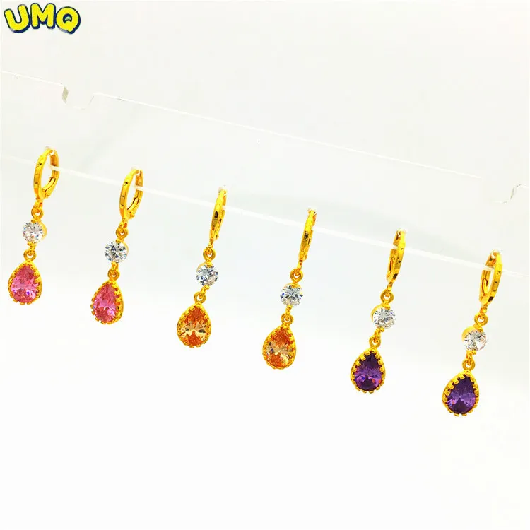 

Новинка медные серьги-капельки из настоящего желтого золота 18 К 999 24 к микро набор женские серьги в форме капли воды 999 долговечные ювелирные...