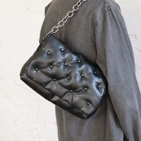 branded womens shoulder bags 2022 denim quality thick metal chain shoulder purses and handbag women clutch bags ladies hobo bag