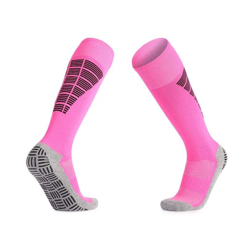 

Drop Ship Anti Slip Football Soccer Socks Non Slip Grip Pads Sports Cycling Socks For Adult Kids Thickened Towel Bottom Soccer