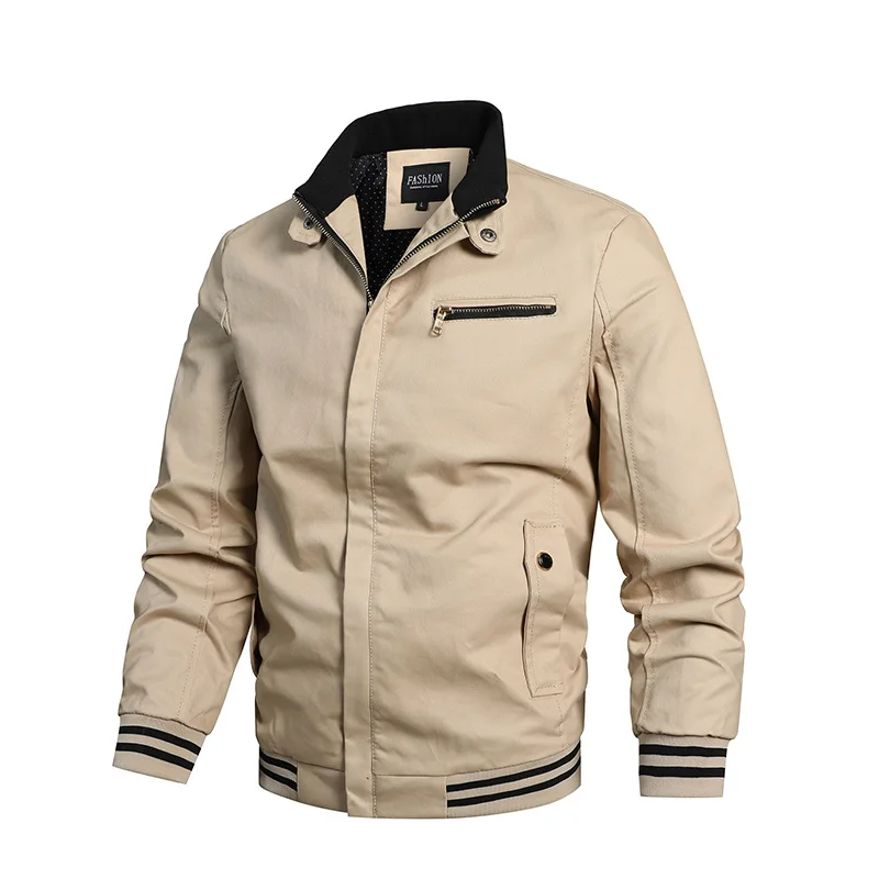 LetsKeep/новая весенняя мужская куртка-бомбер Военный стиль армейская куртка и