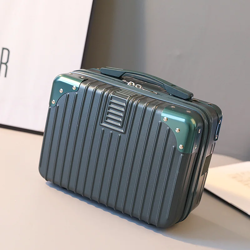 Mini 14 Inches Small Suitcase Ladies Fashion Cosmetic Storage Suitcases Waterproof Travel Duffle Bag Multifunction Hand Luggage