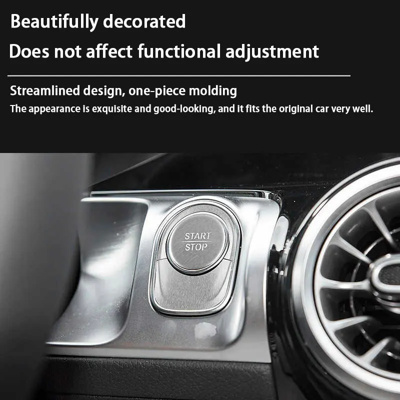 Защитная крышка из нержавеющей стали с одним нажатием кнопки пуска для Mercedes Benz EQA