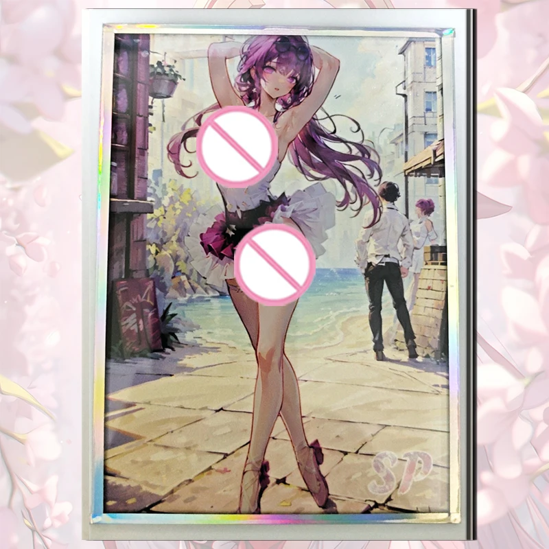 Goddess Story Hot White moonshine SP глазурованная карта Raiden Shogun Kochou Shinobu Kafka boy ACG сексуальная