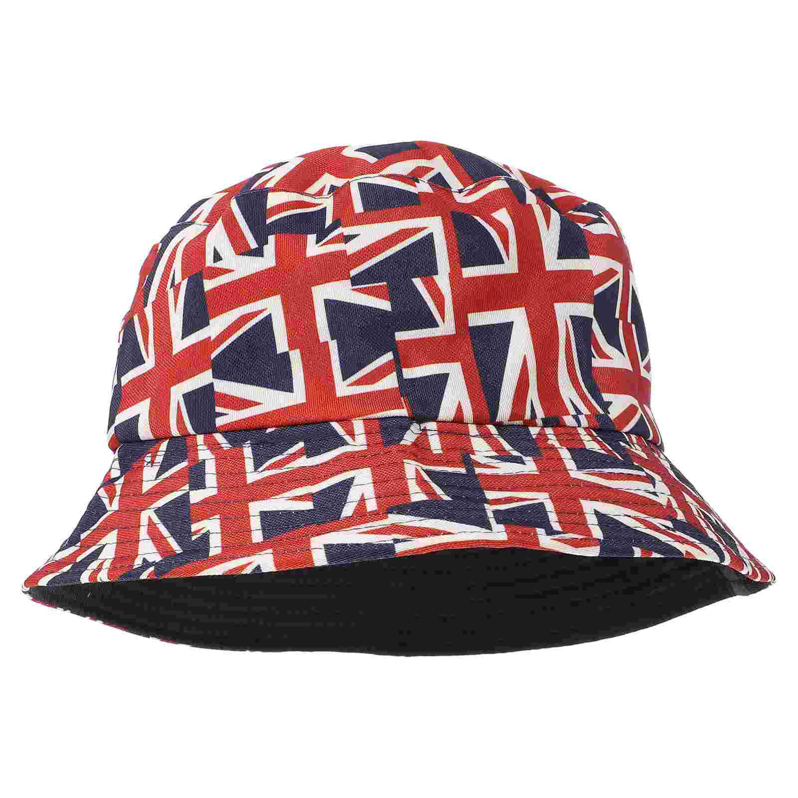

Union Jack Hat Hats British Bucket Fisherman Women Festival Summer Jubilee Womens Sun Outdoor Decor