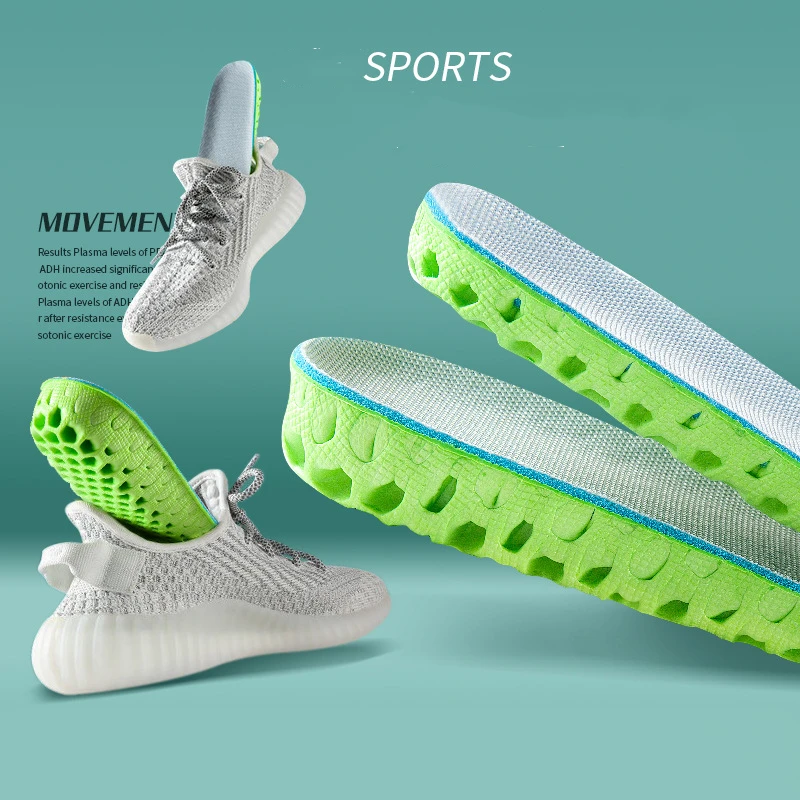 

Invisible Height Increase Yeezy Insoles Orthopedic Breathable Flat Foot Arch Support Insert Sport Shoes Running Pads Care