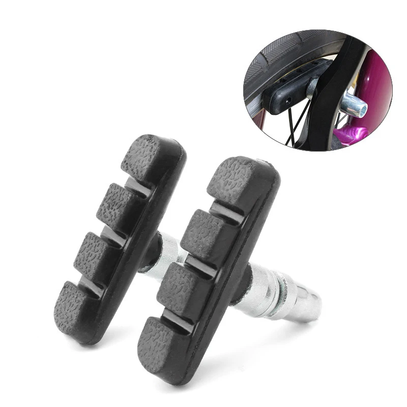 

Rubber Brake Pads Silent Wear-resistant Highway Folding Dead Flying Accessories Bicycle Brake Mountain Bike V Brake