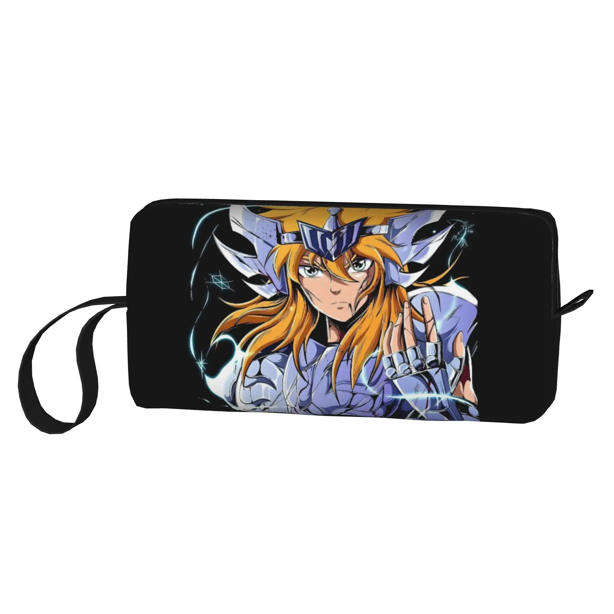 Фото Косметичка-органайзер Custom Saint Seiya Glacier для женщин, бронзовая, с изображением лебедя, для хранения косметики и туалетных принадлежностей, дорожный несессер