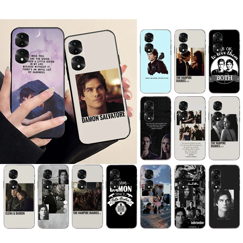 

Vampire Diaries Damon Stefan Phone Case for Huawei Honor X9 X8 X7 X6 70 50 60 Pro 10X 20 Lite 8A 8S 8X 9X 9A 9S 10i Funda