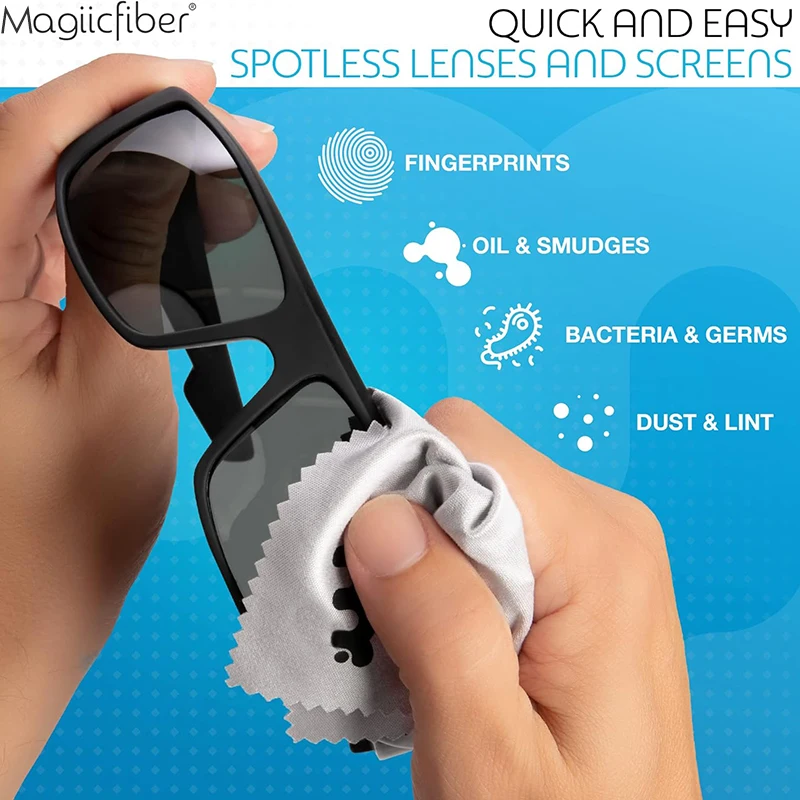 Салфетка из микрофибры MagicFiber для чистки линз телефона очков экрана