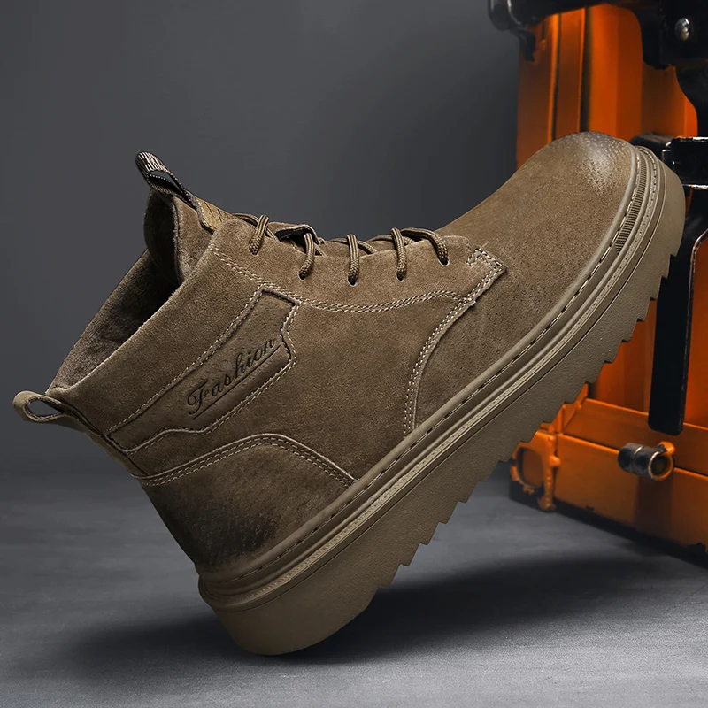 GR-M8188 MARTIN BOOTS WALKING SHOES MEN'S HUNTING BOOTS TACTICAL SHOES DESERT COMBAT ANKLE LEATHER MOUNTAINEERING SHOES