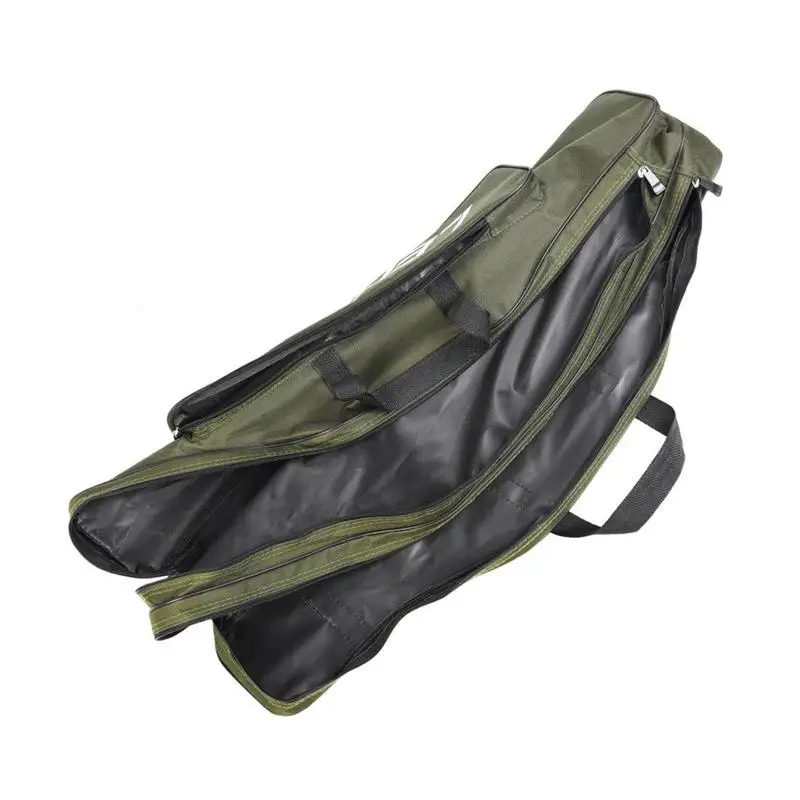 

80cm Double Layer Large Capacity Collapsible Fishing Rod Bags Oxford Cloth Sea Fishing Tackle Tool Portable Foldable Storage Bag