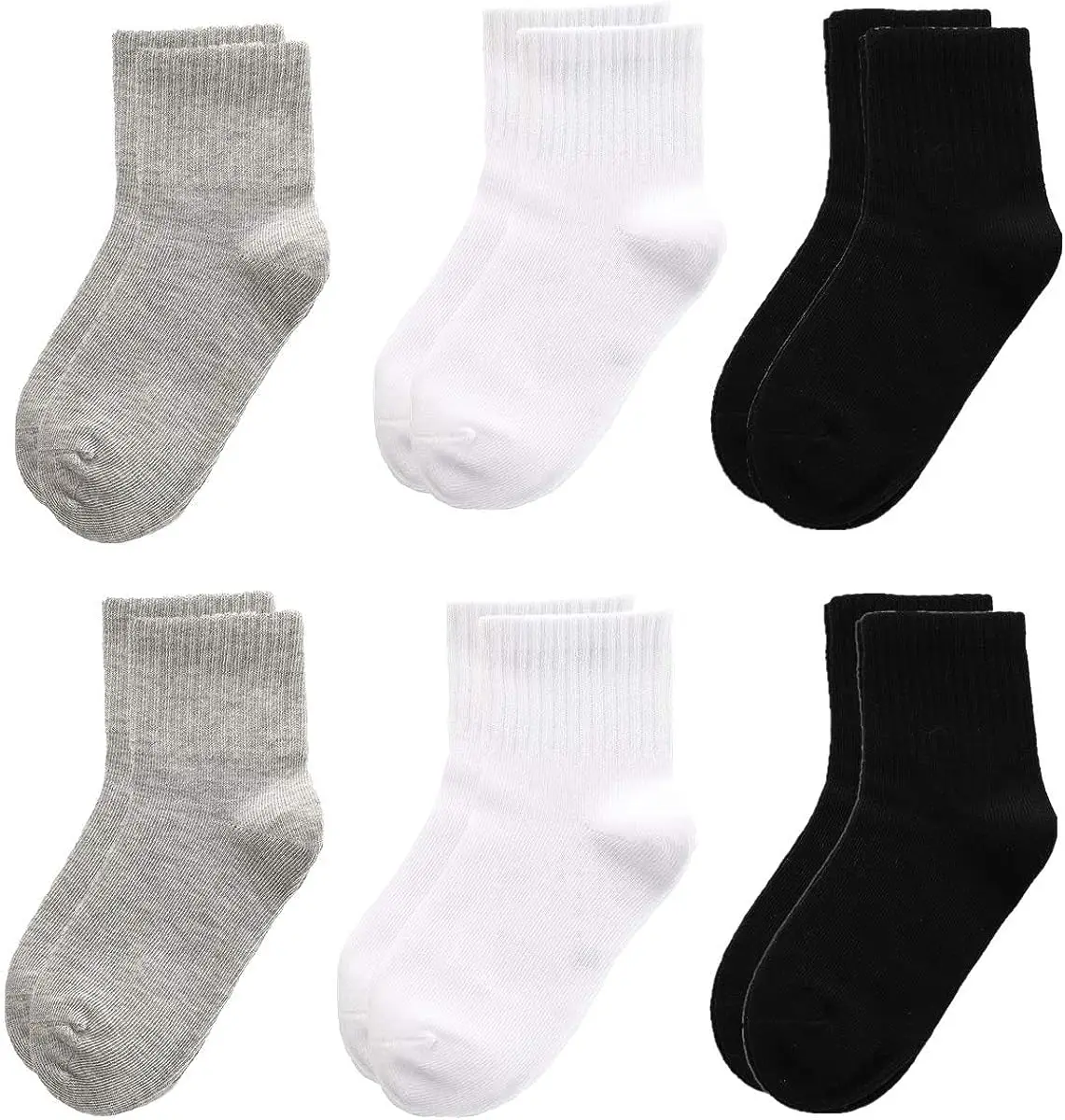 

6-Pack Boys Socks Cotton Athletic Ankle Socks Cotton Comfortable Breathable 2-12 Years Old Hotsale Free Shipping