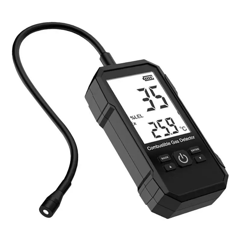 

Propane Detector High Sensitive Methane Leak Alarm With Visual And Sound Alarm Handheld Sensor For Home And RV Methane Ethane