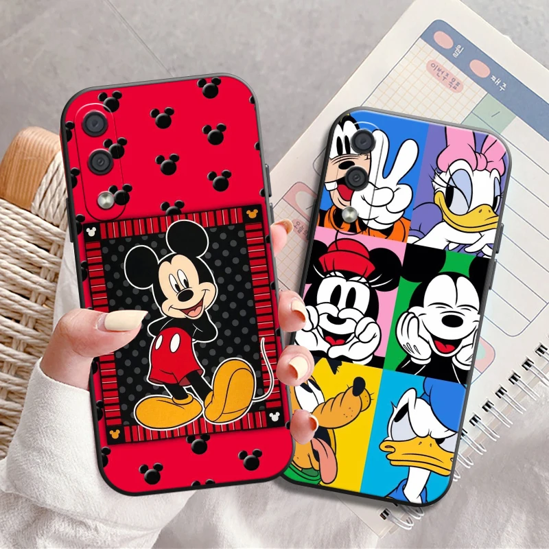 

Disney Mickey Mouse Phone Case For Samsung Galaxy A32 4G 5G A51 4G 5G A71 4G 5G A72 4G 5G Soft Silicone Cover Liquid Silicon