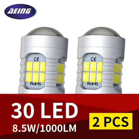 2pcs Car LED Reverse Backup Lights Blubs No Error For Audi Q7 4L 4M 2006 2007 2008 2012 2016 2017 2018 2020 2021 2022 2023 2024