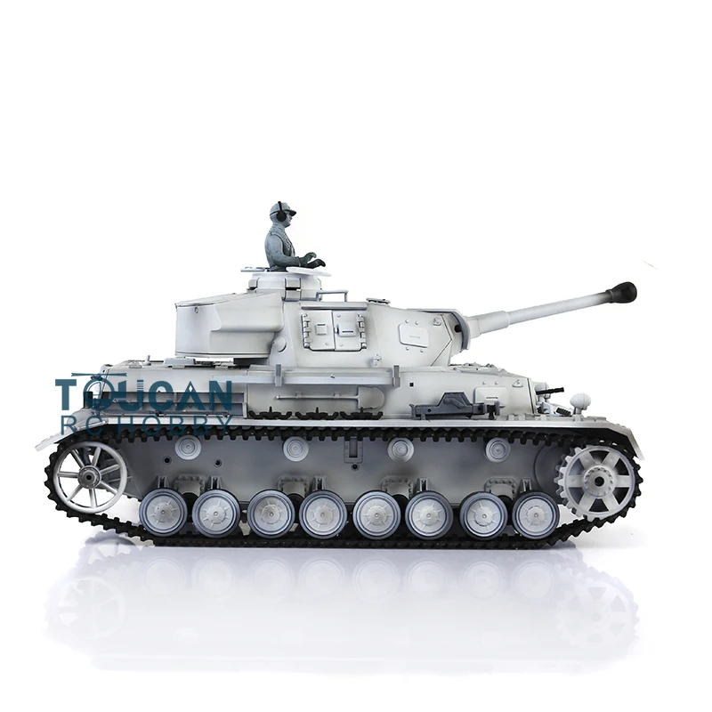 

HENG LONG 1/16 Scale 7.0 Snow Customized Panzer IV F2 RTR RC Tank 3859 Metal Wheels Model Toys for Boys TH17409-SMT7