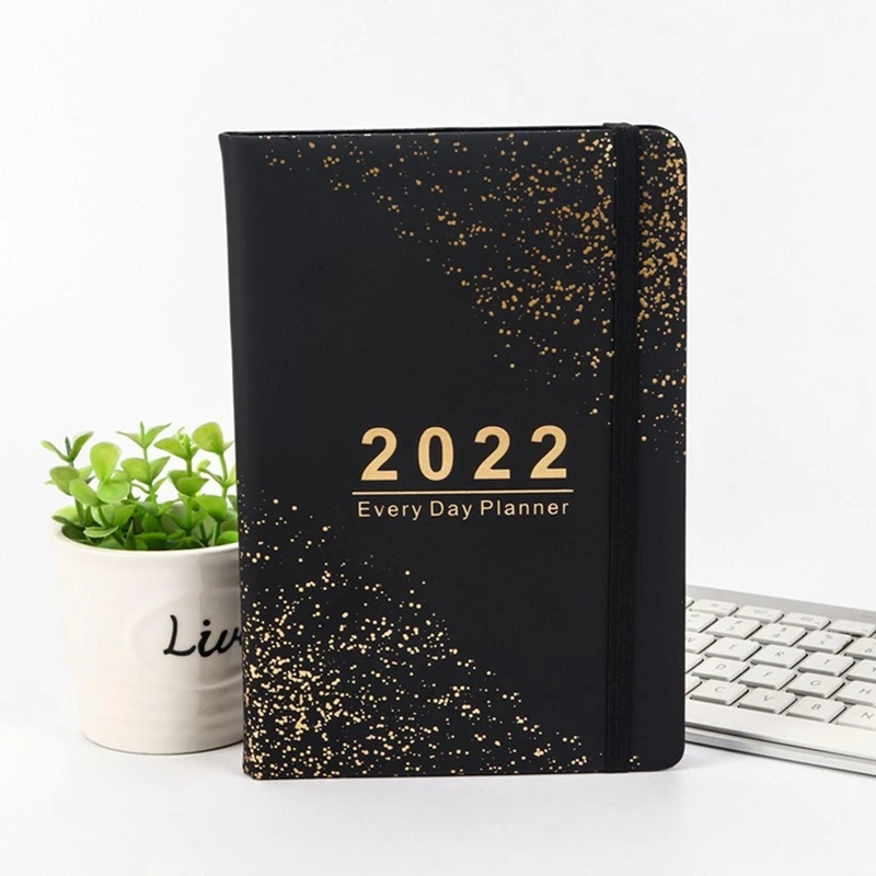 

Office Notebook 2022 Jan to Dec Diary Thicken Notebook A5 Leather Soft Cover School Planner Journal Student Stationery 320 Pages