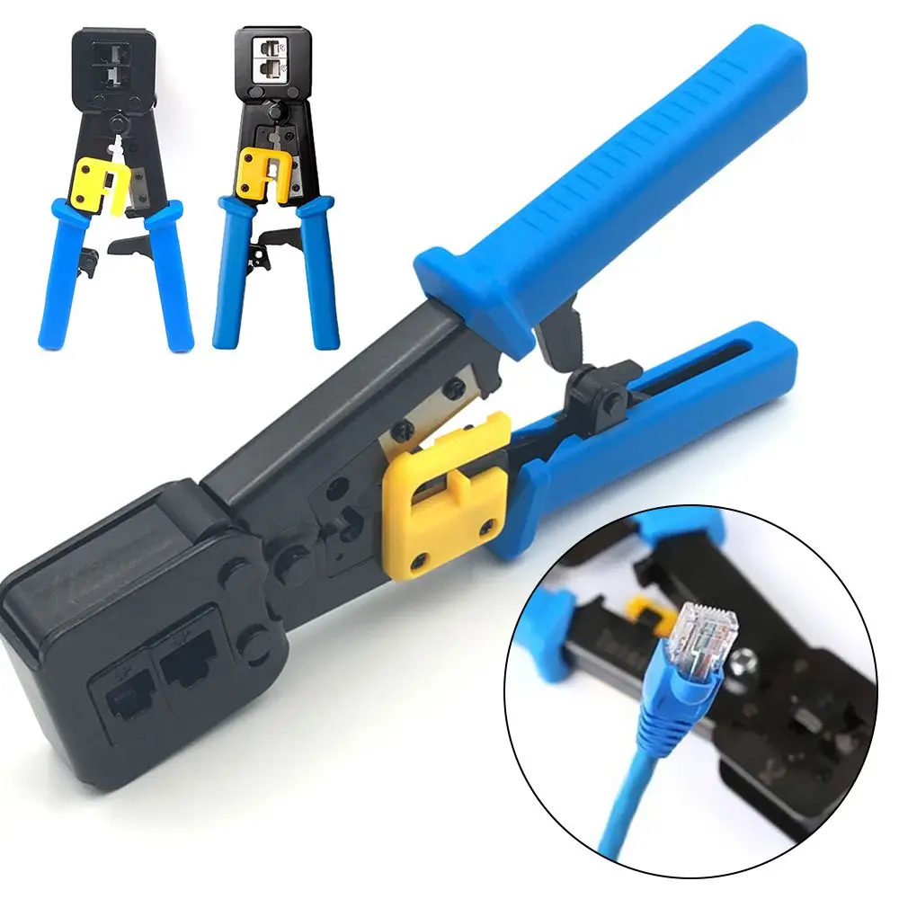 

Rj45 cable crimping tools crimper rg45 ethernet internet network pliers rj12 cat5 cat6 networking rj 45 Stripper clamp clip