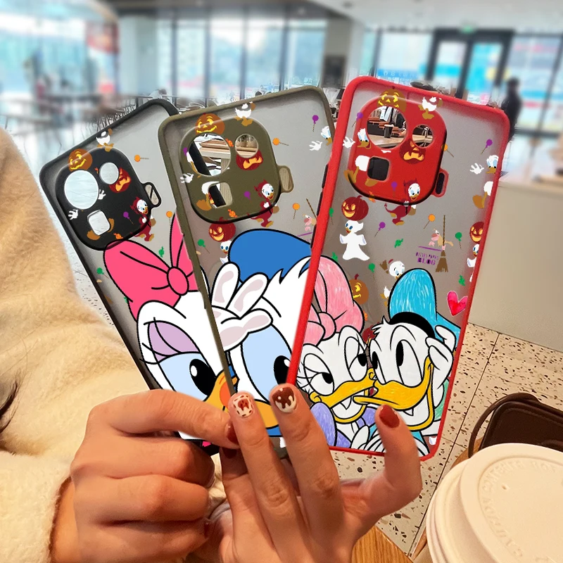 

Disney Cartoon Donald Duck For Xiaomi Mi Poco X3 GT NFC M3 Note 10 11 Ultra Lite 10T CC9 Pro 10S Frosted Translucent Phone Case