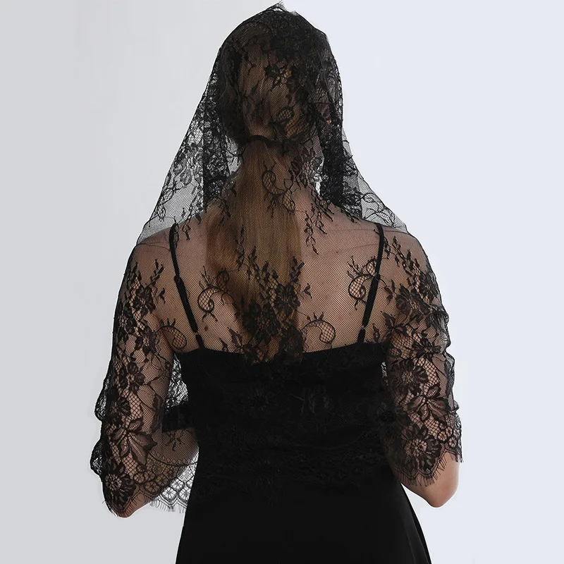 

Women Lace Print Ladies Solid Color Scarf Shawls Tassel Hijab Head Wraps Femme Thin Temperament Veil Scarves Foulard Bufanda