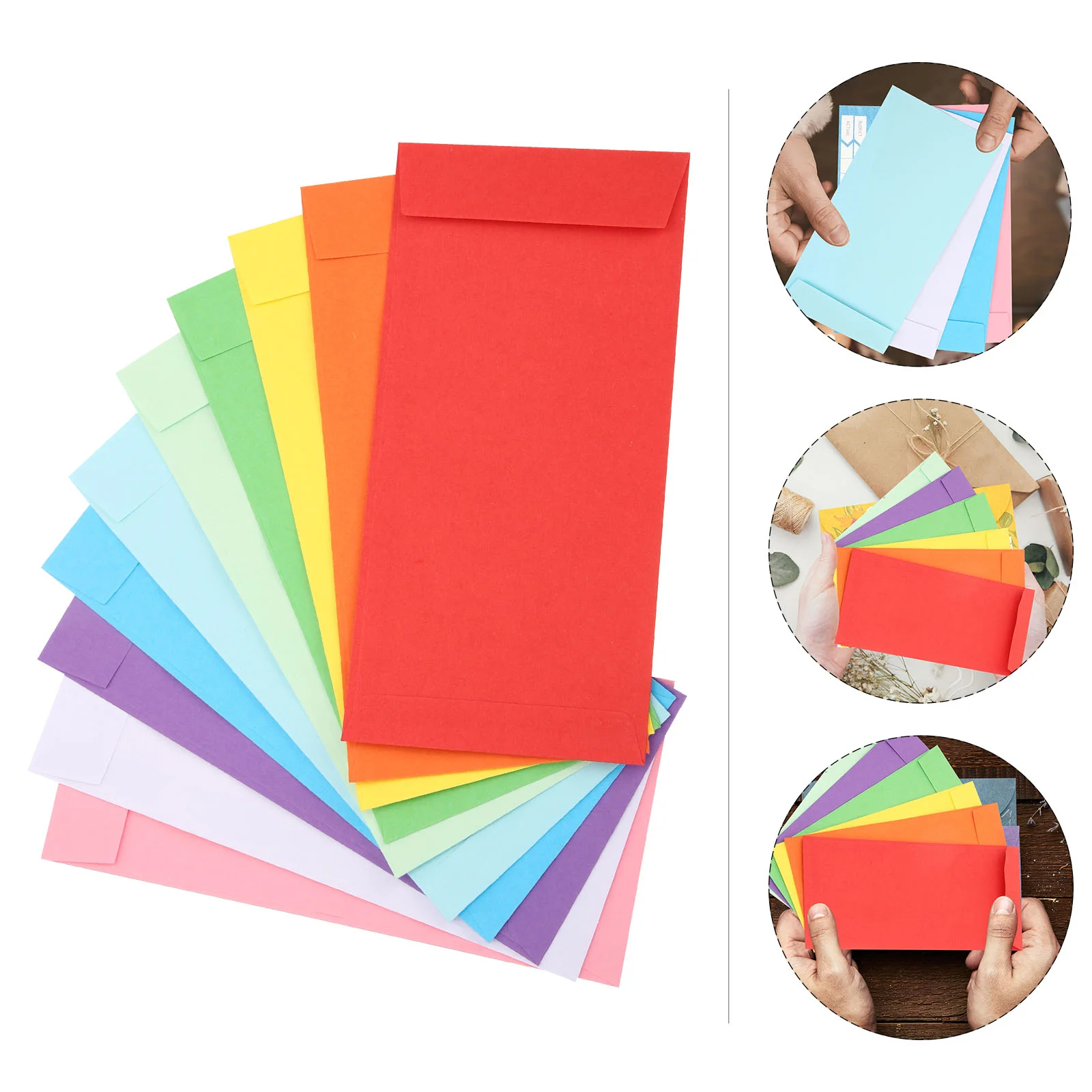 

Envelopes Money Colored Invitation Wedding Greeting Envelope Gift Adhesive Kraft Self Paper Cash Budget Saving Note