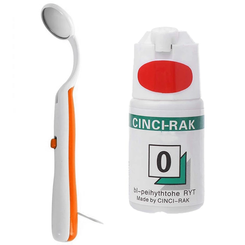 

1 шт. светодиодное зеркало для полости рта и 1x2 м резьба, одноразовый шнур для вытягивания десен