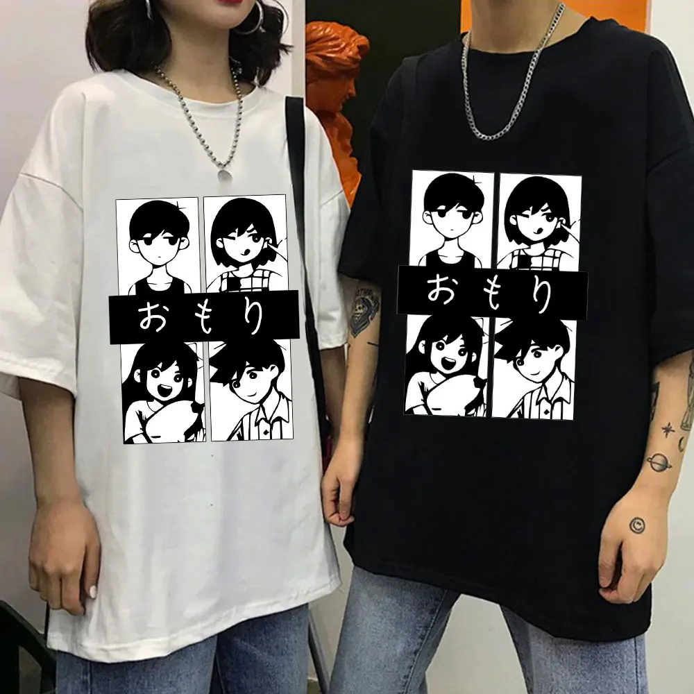 

Omori T Shirt 100% Pure Cotton Video Game Black White Game Trend Cool Simple Characters Protagonist Friend Personality Horror