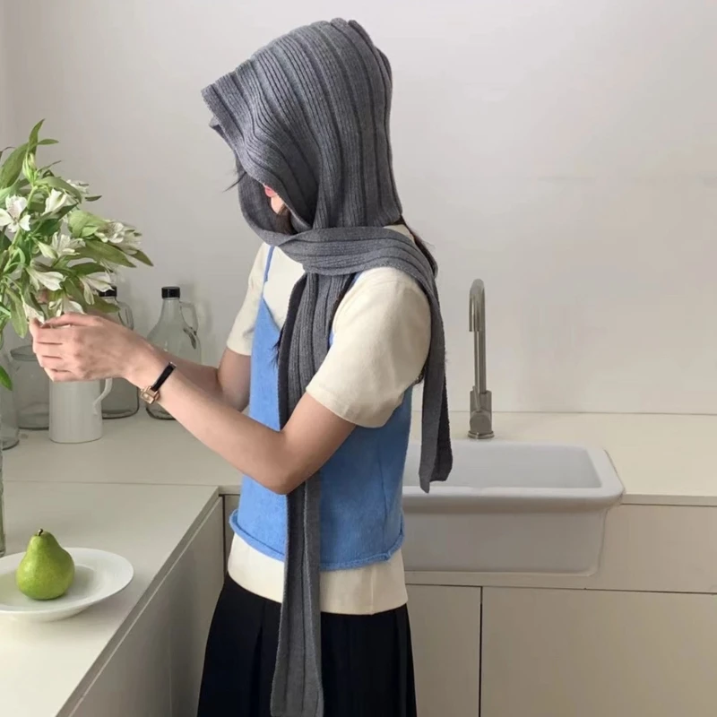 Шапка с завязками для ушей женщин и девочек Балаклава модная осенне-зимняя шапка