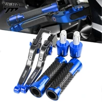 motorcycle cnc adjustable clutch brake levers tie rod handlebar grips ends cap for yamaha fzr400 fzr 400 fzr 400 1988 1989 1990