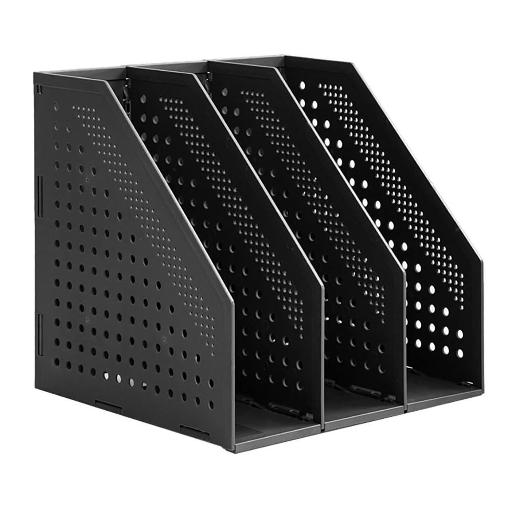 

Three Story Book Shelf File Folder Foldable File Stand Holder Modern Style File Shelf For Sorting Books Cd Bookends