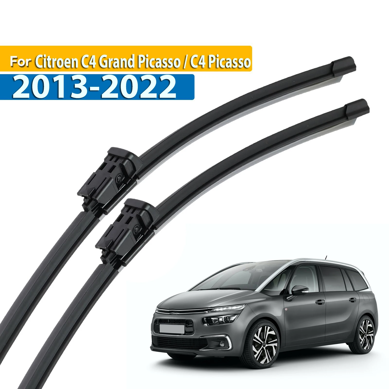

Щетки стеклоочистителя Erick's для Citroen C4 Grand Picasso / C4 Picasso MK2 2013-2022, лобовое стекло 30 + 30 дюймов