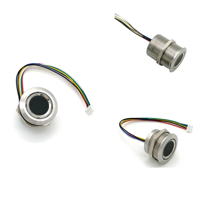 Indicador de anillo redondo Circular R503, Control LED DC3.3V mx1.0-6pin, módulo capacitivo de huellas dactilares, escáner de Sensor