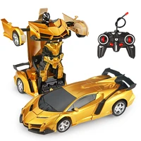 26 styles rc car transformation robots sports vehicle model robots toys remote cool rc deformation cars kids toys gifts for boys