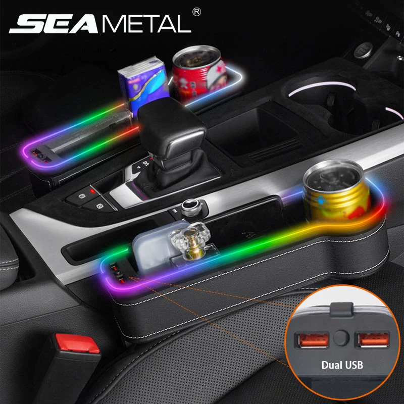 2022 автомобильный ящик для хранения с зарядным устройством USB наполнитель зазора