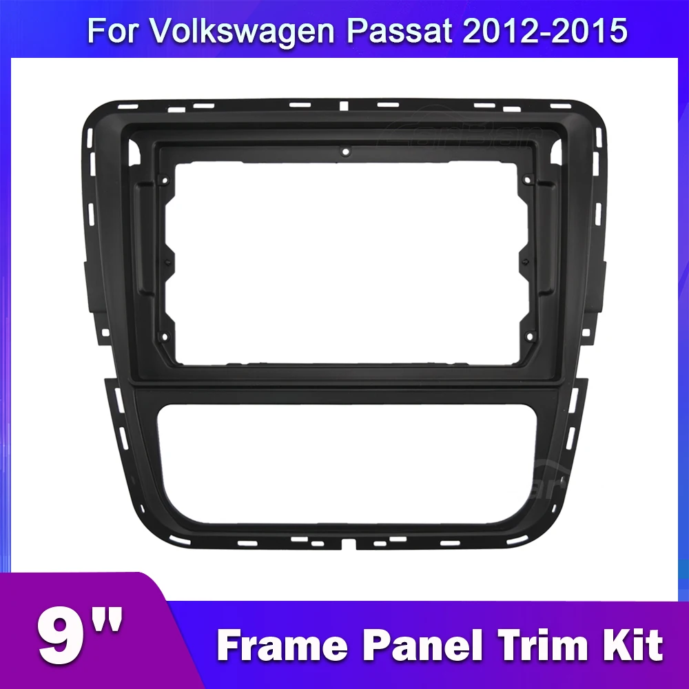 

Carbar для Volkswagen Passat 9 дюймов 2 Din, мультимедийная стерео монтажная панель, автомобильная радиоустановка, рамка, приборная панель, магнитофон