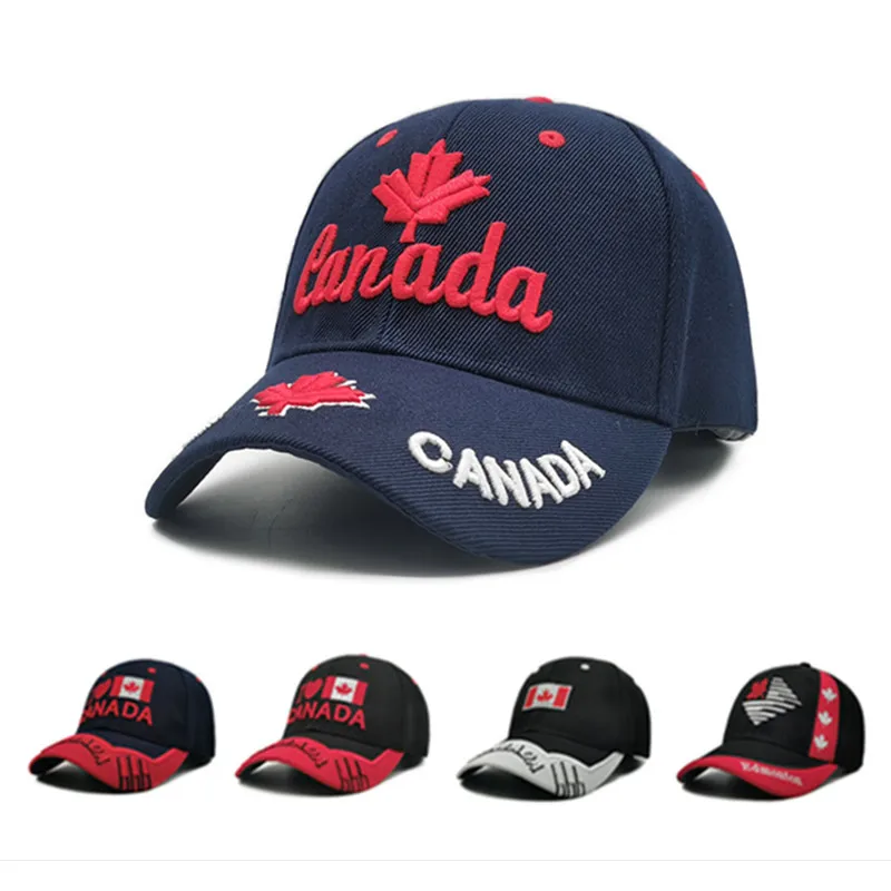 

Hip Hop Hats for Women Men Canada Baseball Cap Wash Cotton Snapback Caps Summer Sun Hats Dad Hat Casquette Homme Marque Luxe