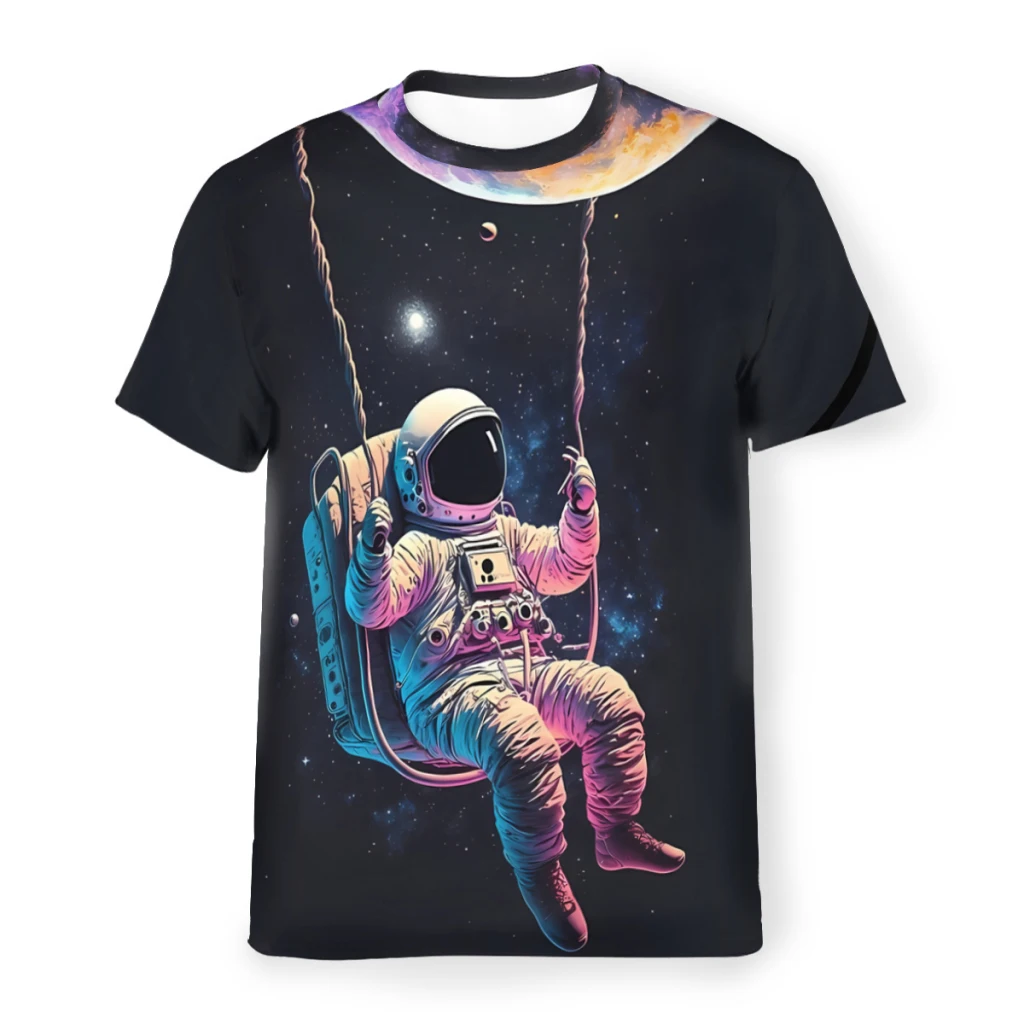 

Moon Swing Polyester TShirts On A Balance Distinctive Homme Thin T Shirt Hipster Clothing