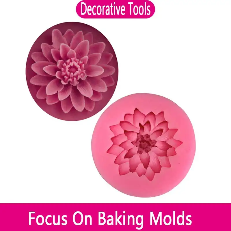 

Lotus flower modeling silica gel mold chocolate turning sugar baking cake mold decorative ornaments drop glue hand soap mold