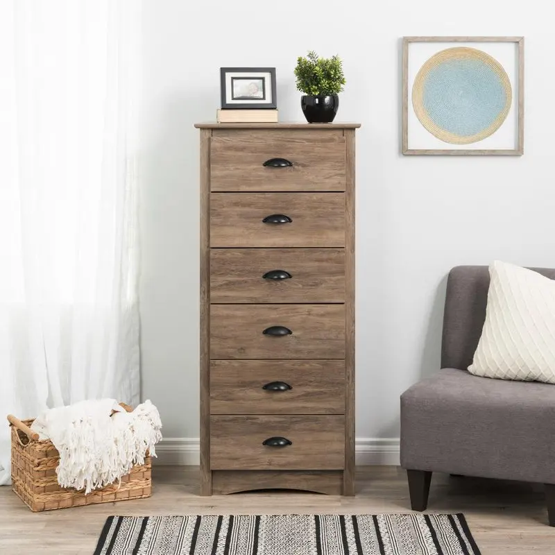 

Spring Coastal 6-Drawer Dresser, Drifted Gray