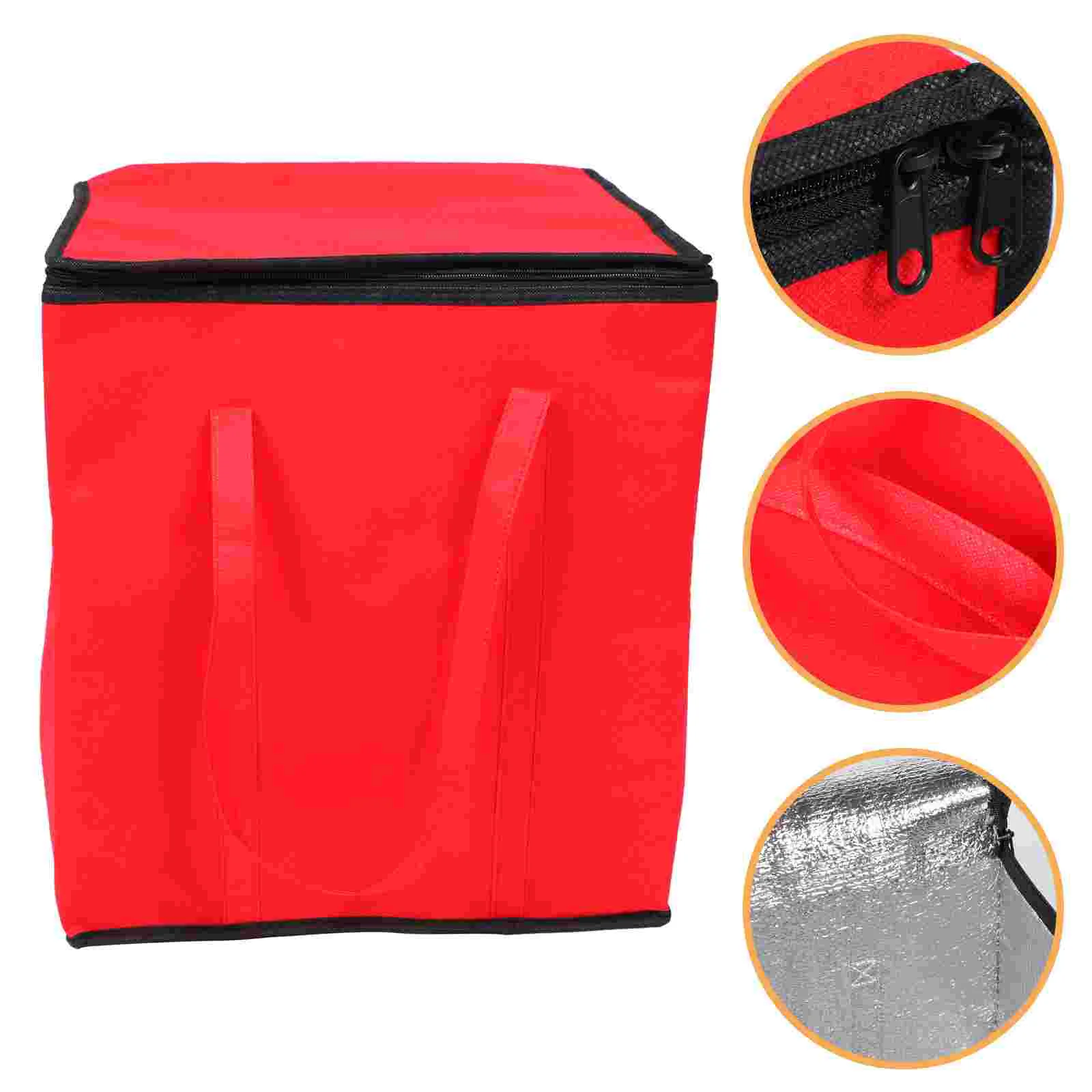 

Bag Insulateddelivery Catering Bags Warmer Duty Reusable Heavy Collapsible Zipped Zipper Grocey Tote Recycled Material Warm