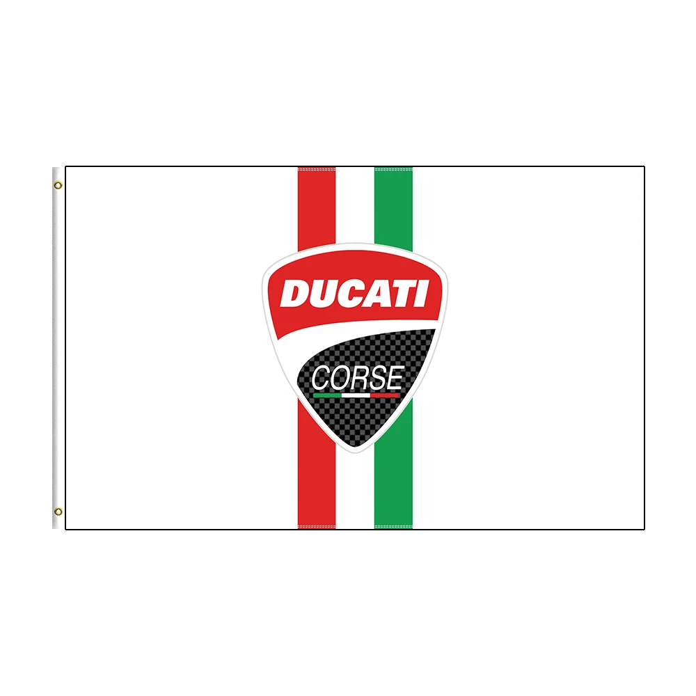 

90x150cm DUCATIS Flag Polyester Printed Racing Motocycle For Decoration