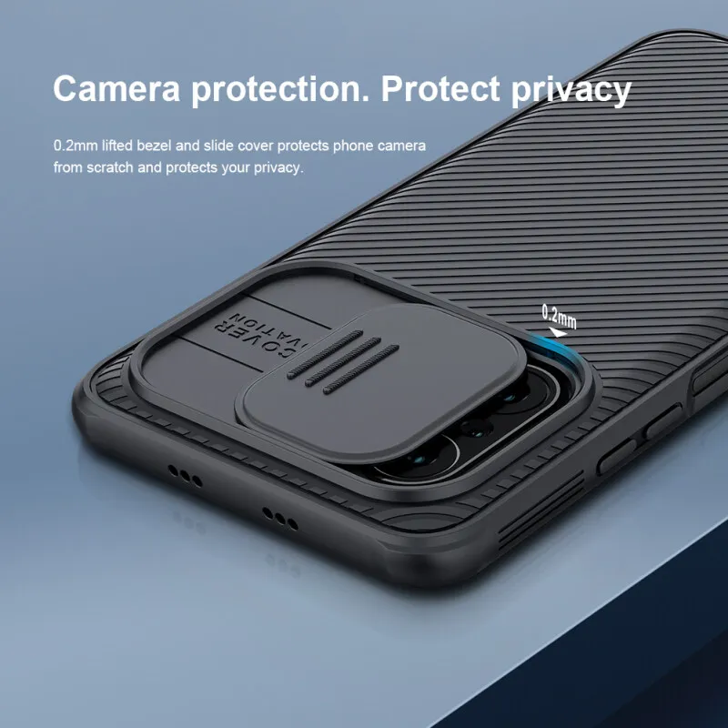

Защитный чехол Nillkin для камеры Xiaomi Poco F3, чехлы для телефонов, бизнес-корпус из ТПУ + ПК, Защита камеры, ударопрочный чехол-накладка для конфиде...