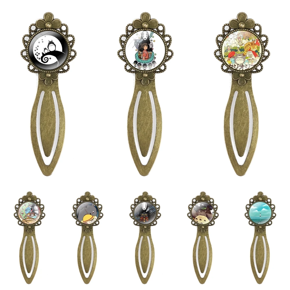 

Милые металлические закладки в стиле Тоторо из мультфильма гадзи Миядзаки, подарок для друзей, канцелярские принадлежности для школы и офиса