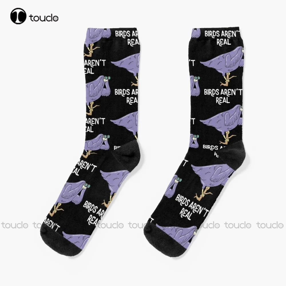 

Bird Aren'T Real Socks Womens Black Fun Socks Unisex Adult Teen Youth Socks Christmas Gift Comfortable Best Girls Sports Art