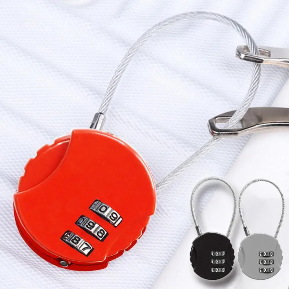 

1PC 3 Dial Digit Password Combination Padlock Suitcase Luggage Metal Code Lock Mini Coded Keyed Anti-Theft Locks Wholesale