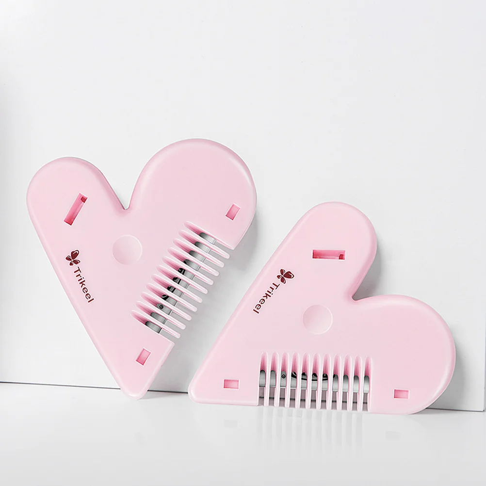 

Comb Bang Trimmer Cutting Hairstylist Bangs Dressing Tool Heart Shaped Haircut Shaver Hairdressing Trimming