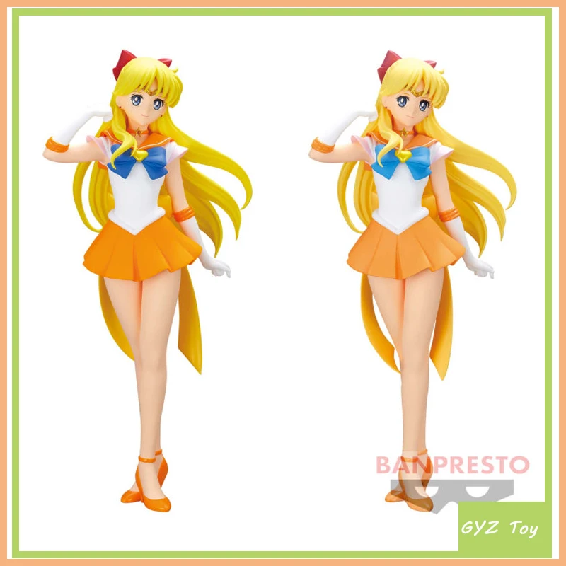 

Original Sailor Moon Eternal Glitter&Glamours Super Sailor Venus Aino Minako Cute Action Figures Kawaii Toys Kids Birthday Gift