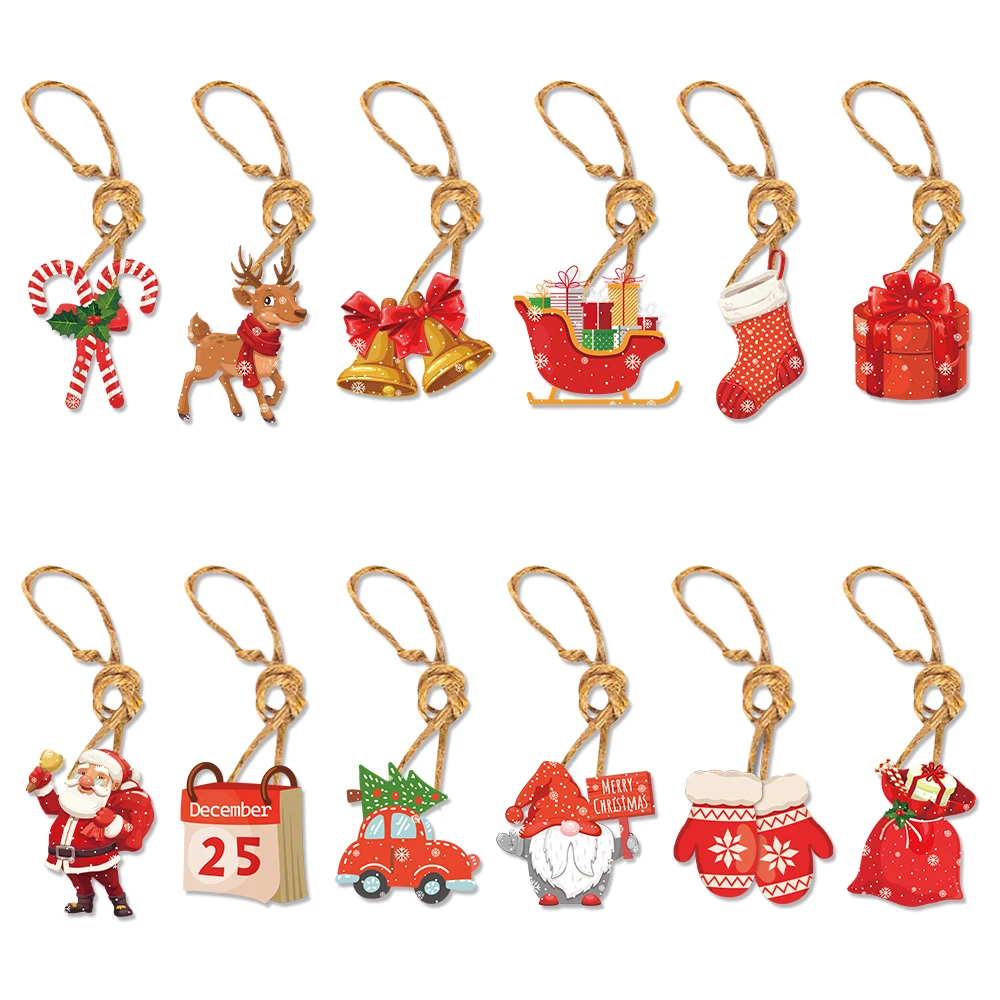 Набор из 12 бумажных рождественских украшений joy-enlife