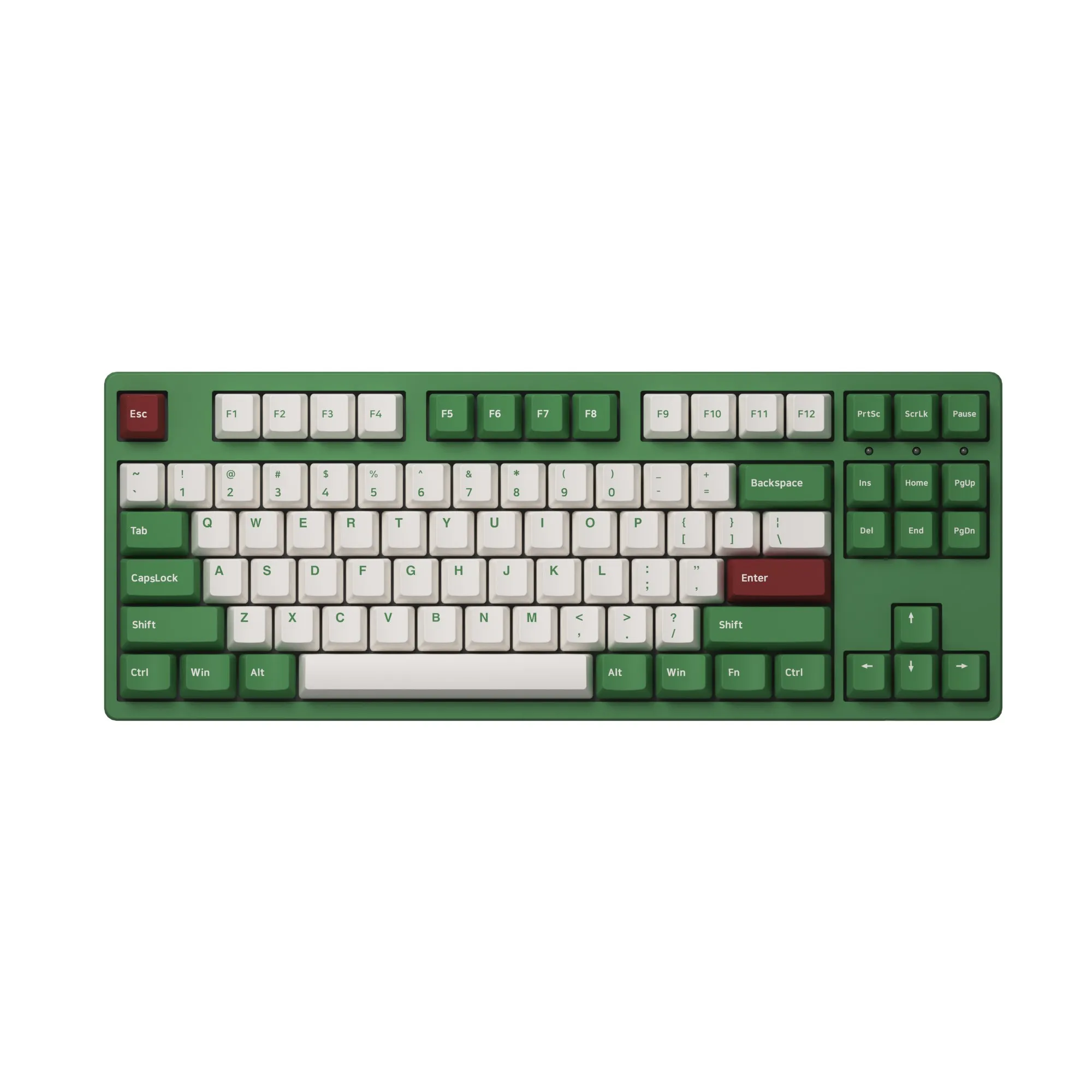 

Akko 3087DS Matcha Red Bean Mechanical Gaming Keyboard Wired 87-Key TKL Cherry Profile PBT Double Shot Keycaps N-key Rollover